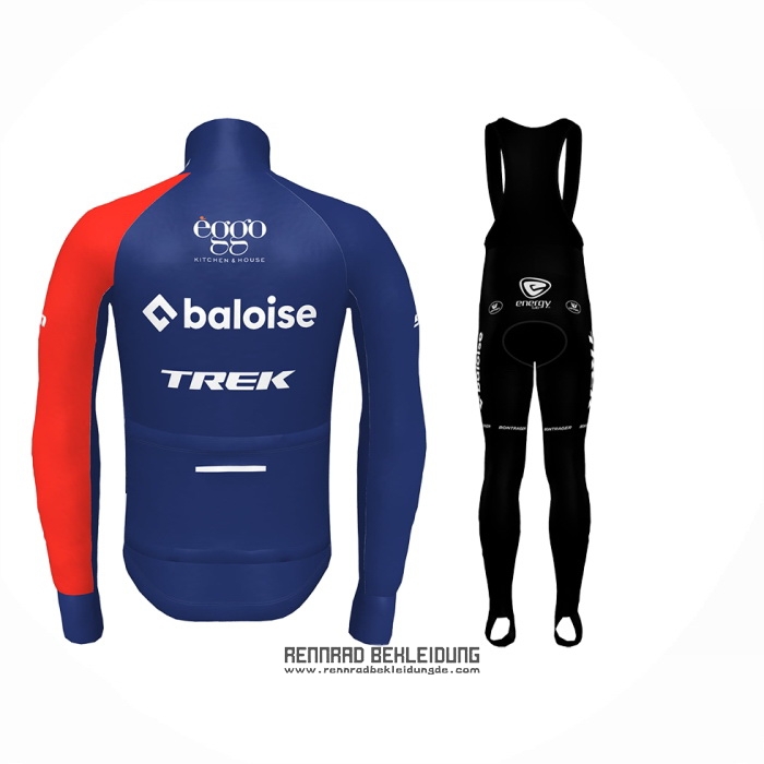 2024 Fahrradbekleidung Baloise Trek Rot Blau Trikot Langarm Und Tragerhose